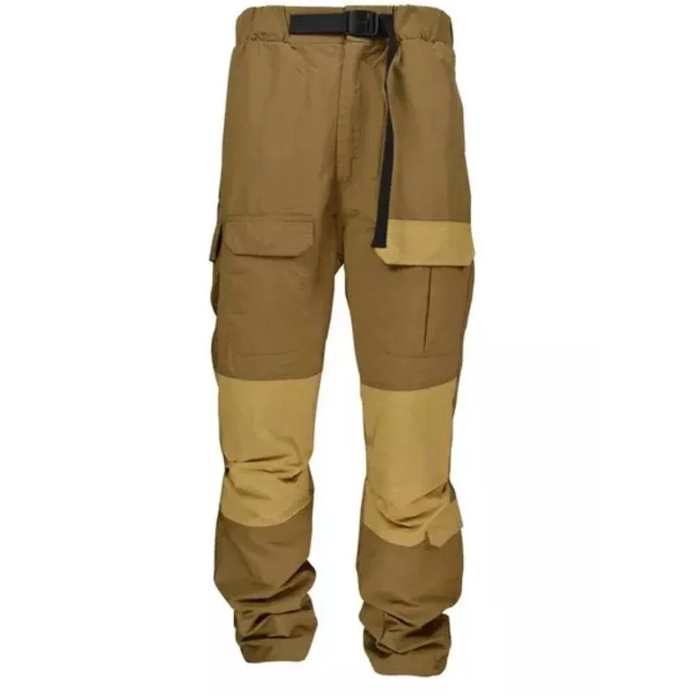 Staple Pigeon Mens Khaki Colorblock Ripstop Cargo Pants XL NWT Streetwear Belted